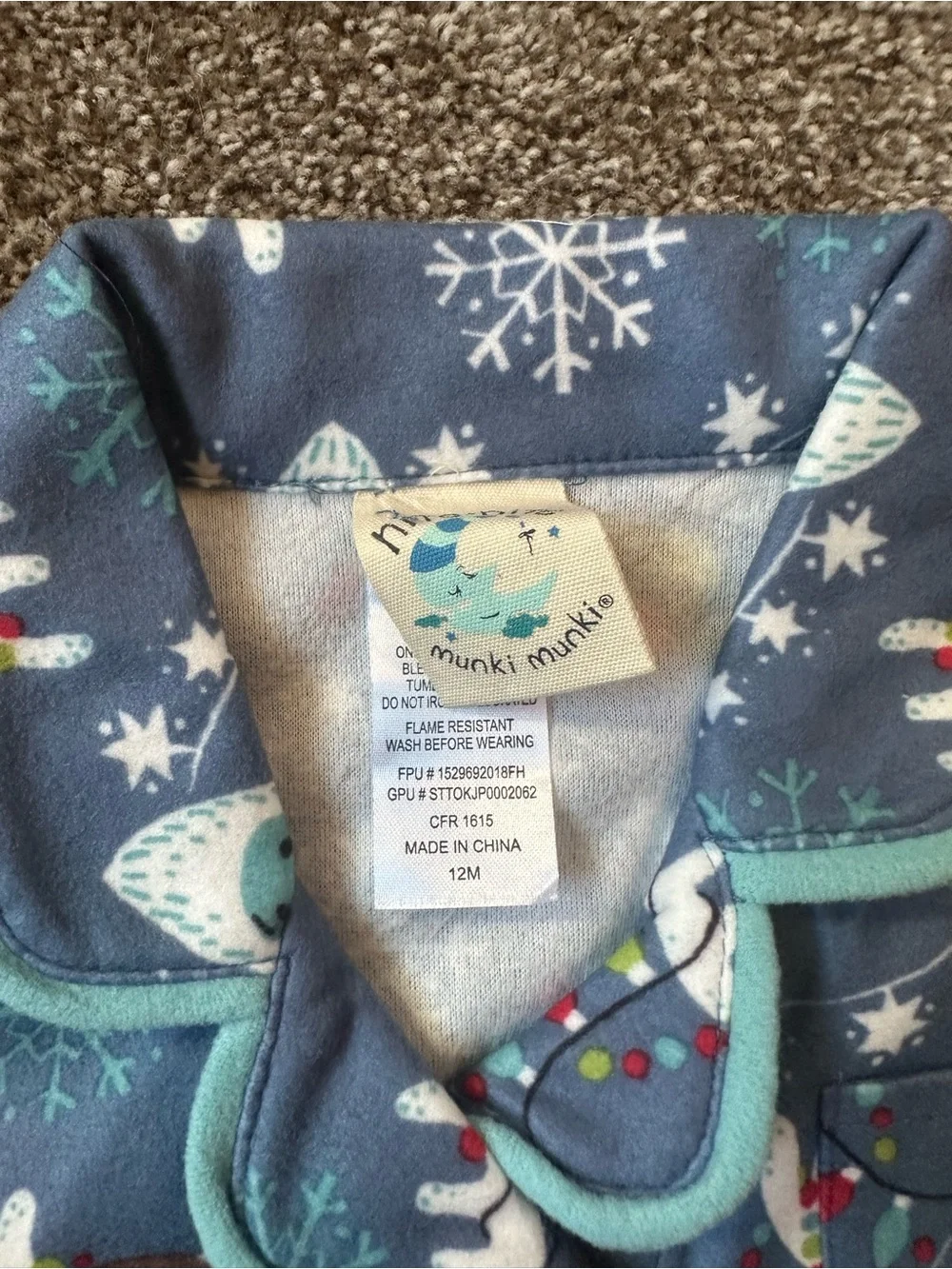 Matching adult and toddler Christmas Reindeer pajamas new.